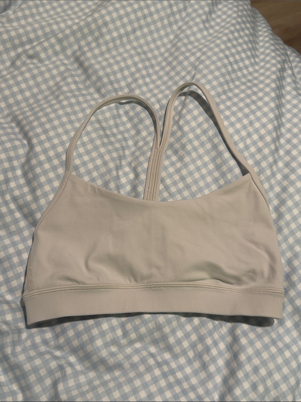 lululemon athletica Light Beige Strappy Sports Bra